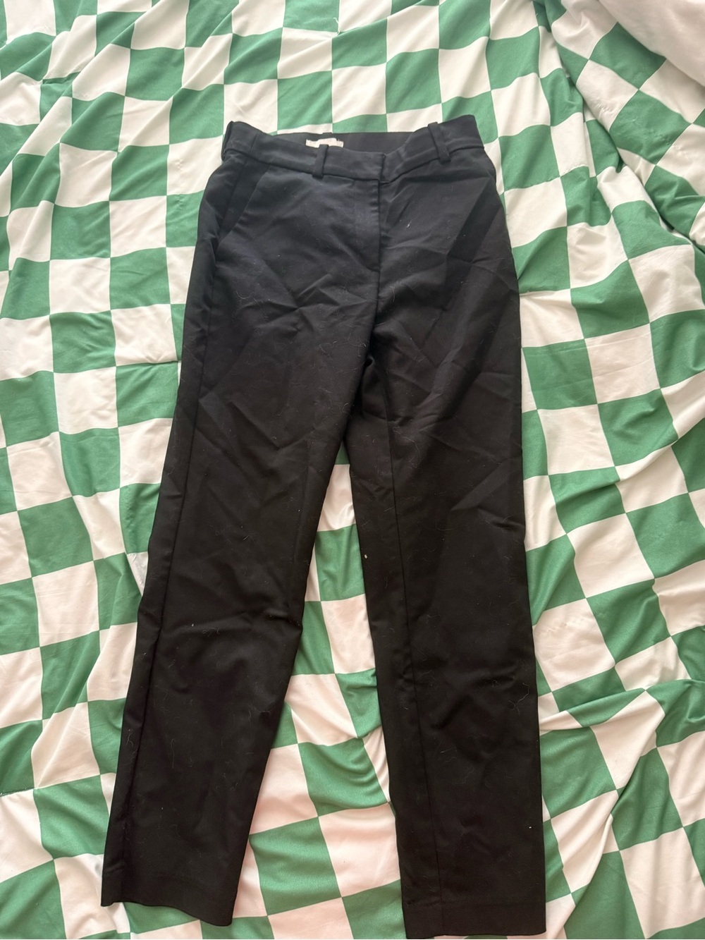 H&M Black Women's Ankle Dress Pants - Slim Tailored